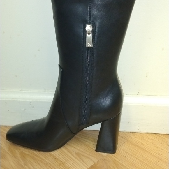 NIB Naturalizer Lyric Boots Tall Black Leather - Picture 4 of 7